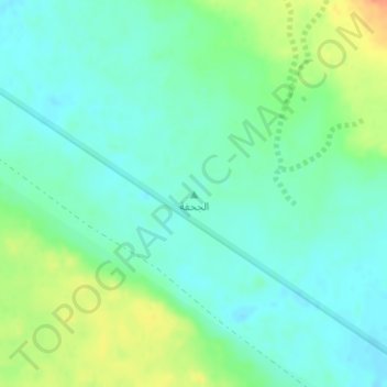 Mapa topográfico Al Juhfah, altitud, relieve