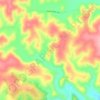 Mapa topográfico Oyuklu, altitud, relieve