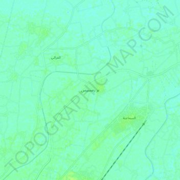 Mapa topográfico Pi-Ramesses, altitud, relieve