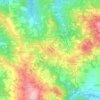 Mapa topográfico Pometo, altitud, relieve