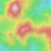 Mapa topográfico Mount Cresta, altitud, relieve