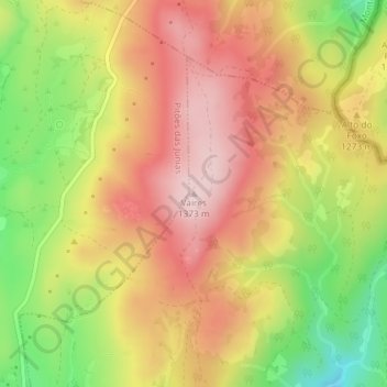 Mapa topográfico Vaires, altitud, relieve