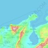 Mapa topográfico La Guajira, altitud, relieve