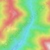 Mapa topográfico Урочище Подерей, altitud, relieve