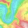 Mapa topográfico Geierslay, altitud, relieve