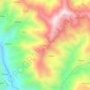 Mapa topográfico Devikhal, altitud, relieve