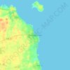 Mapa topográfico Donaghadee, altitud, relieve