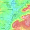 Mapa topográfico Weißenburg in Bayern, altitud, relieve