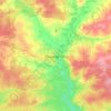 Mapa topográfico Yoshkar-Ola, altitud, relieve