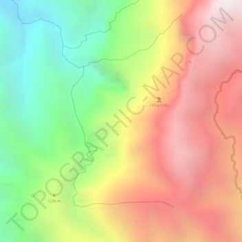 Mapa topográfico Madja'as Viewdeck 1, altitud, relieve
