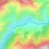 Mapa topográfico Paras, altitud, relieve