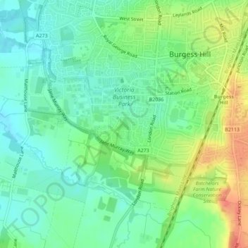 Mapa topográfico Henry Burt Wood, altitud, relieve
