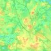 Mapa topográfico Kerledan, altitud, relieve