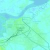 Mapa topográfico Brandan Timur Baru, altitud, relieve