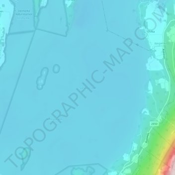 Mapa topográfico Steinsfjorden, altitud, relieve