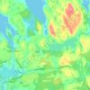 Mapa topográfico Sele, altitud, relieve