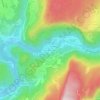 Mapa topográfico Étables-le-Haut, altitud, relieve