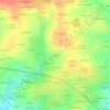 Mapa topográfico Besnard, altitud, relieve
