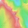 Mapa topográfico Bentz Peak, altitud, relieve