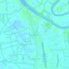 Mapa topográfico Suka Bangun, altitud, relieve