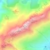 Mapa topográfico Monte Cinto, altitud, relieve