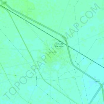 Mapa topográfico Ismaila, altitud, relieve
