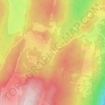 Mapa topográfico Le Raimont, altitud, relieve