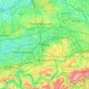 Mapa topográfico Herne, altitud, relieve