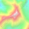 Mapa topográfico Mount Stimson, altitud, relieve