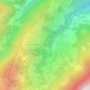 Mapa topográfico Le Meiller, altitud, relieve