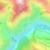 Mapa topográfico Chain, altitud, relieve