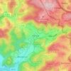 Mapa topográfico Pernze, altitud, relieve