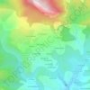 Mapa topográfico Les Colons, altitud, relieve