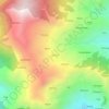Mapa topográfico Jakholi, altitud, relieve