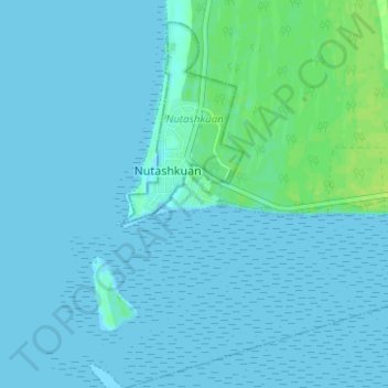 Mapa topográfico Pointe-Parent, altitud, relieve