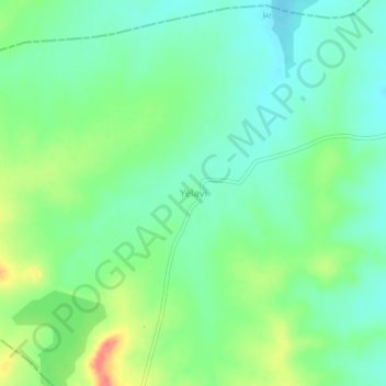 Mapa topográfico Yelavi, altitud, relieve