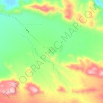 Mapa topográfico Annanba, altitud, relieve