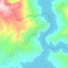 Mapa topográfico Olucak, altitud, relieve