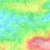 Mapa topográfico Kerampran, altitud, relieve