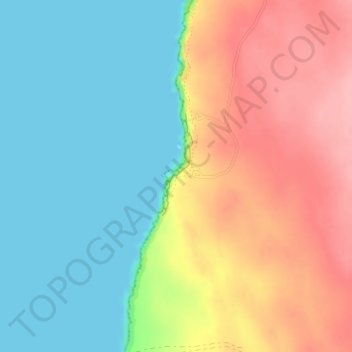 Mapa topográfico Castle Cove Lookout, altitud, relieve