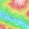 Mapa topográfico Les Champaix, altitud, relieve