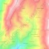 Mapa topográfico Guapan, altitud, relieve