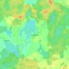 Mapa topográfico Stryjewo, altitud, relieve
