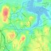 Mapa topográfico East Braintree, altitud, relieve