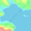 Mapa topográfico Trident Bay, altitud, relieve