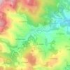 Mapa topográfico Le Giraudier, altitud, relieve