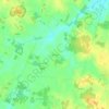 Mapa topográfico Verrières, altitud, relieve
