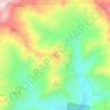 Mapa topográfico Aït Adjissa, altitud, relieve