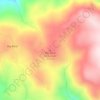 Mapa topográfico Big Bend Mountain, altitud, relieve