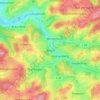 Mapa topográfico Bruch, altitud, relieve